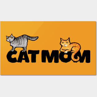 Cat Mom Posters and Art